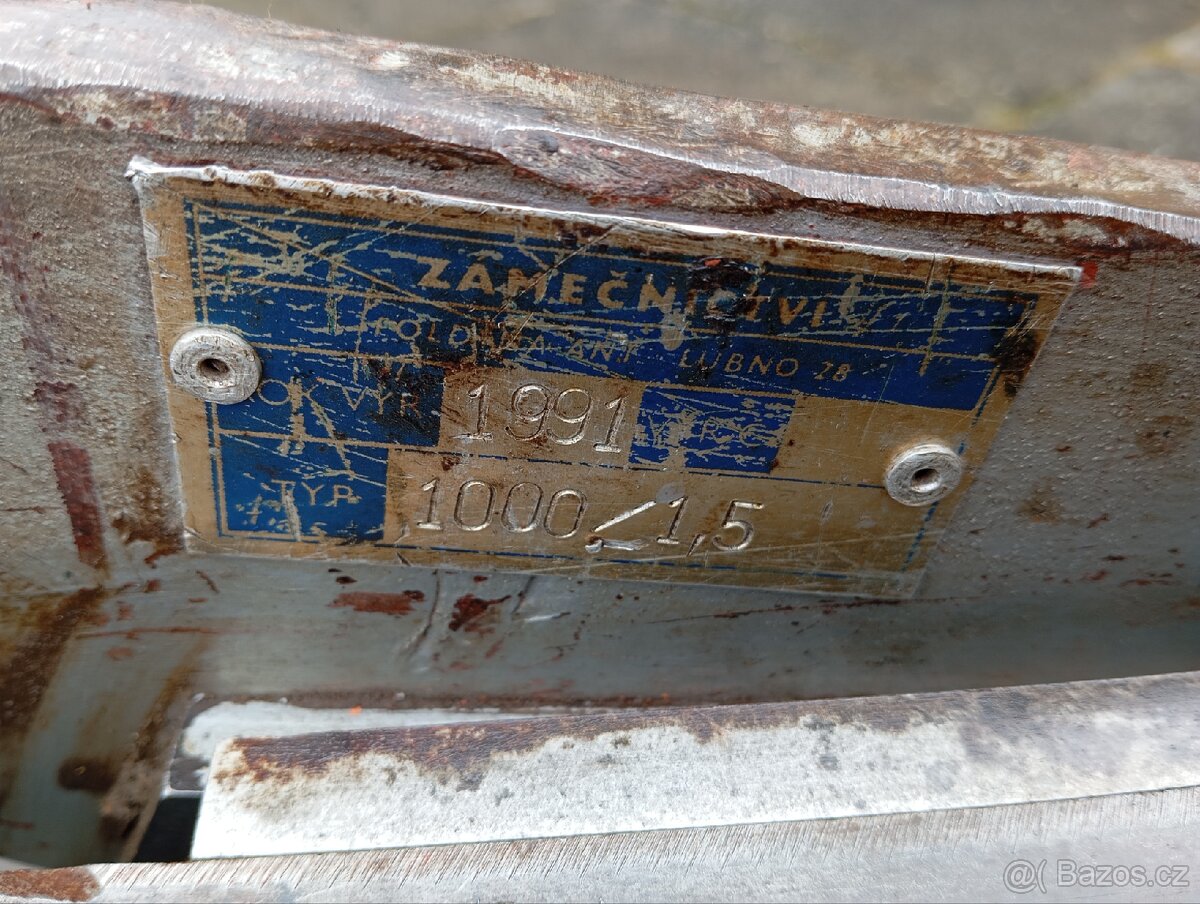 Nůžky na plech tabulové pákové 1000/1.5 - 5