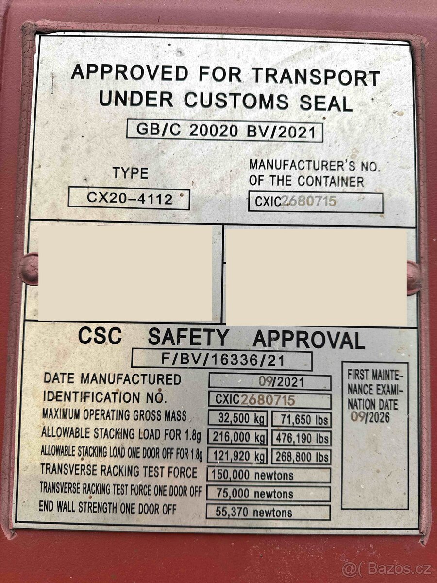 12m lodní kontejner 40' HC – IICL - 5