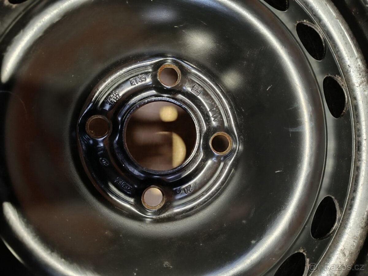 Kola na Opel Astra 4x100 ET35 zimní pneu 195/60R15 - 5