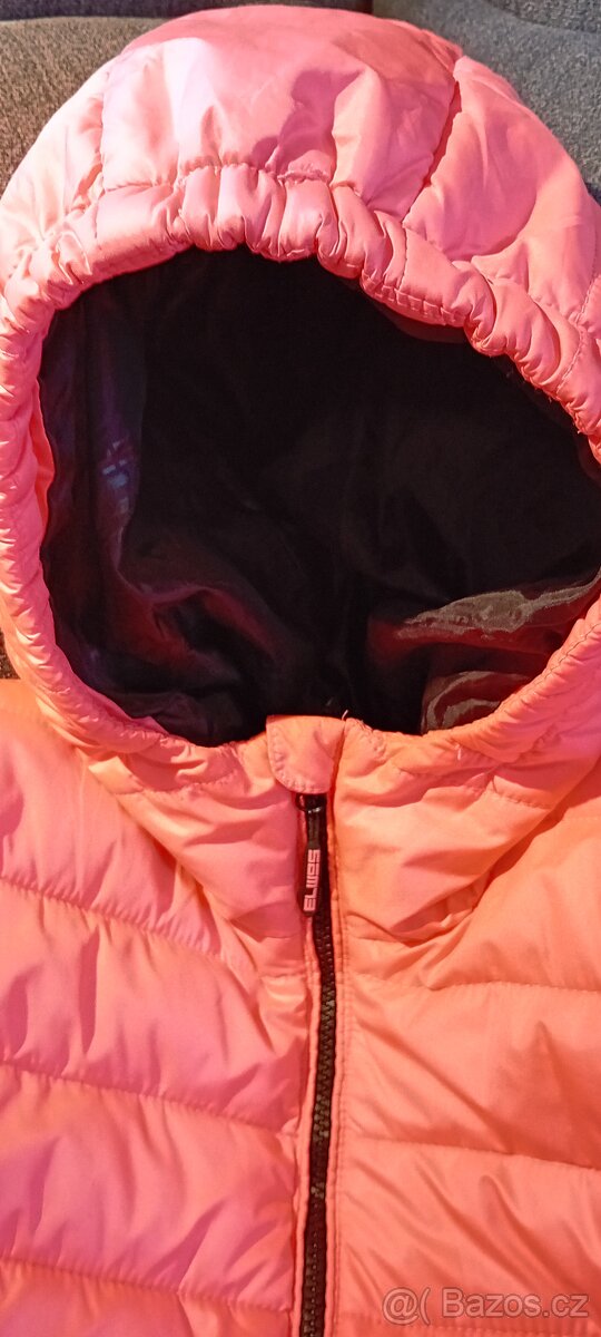 Zánovní divčí/dámská zimní prošívaná bunda SAM vel.164 - 5
