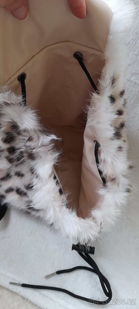 Leopardí chlupatý malý batůžek - NOVÝ - 5