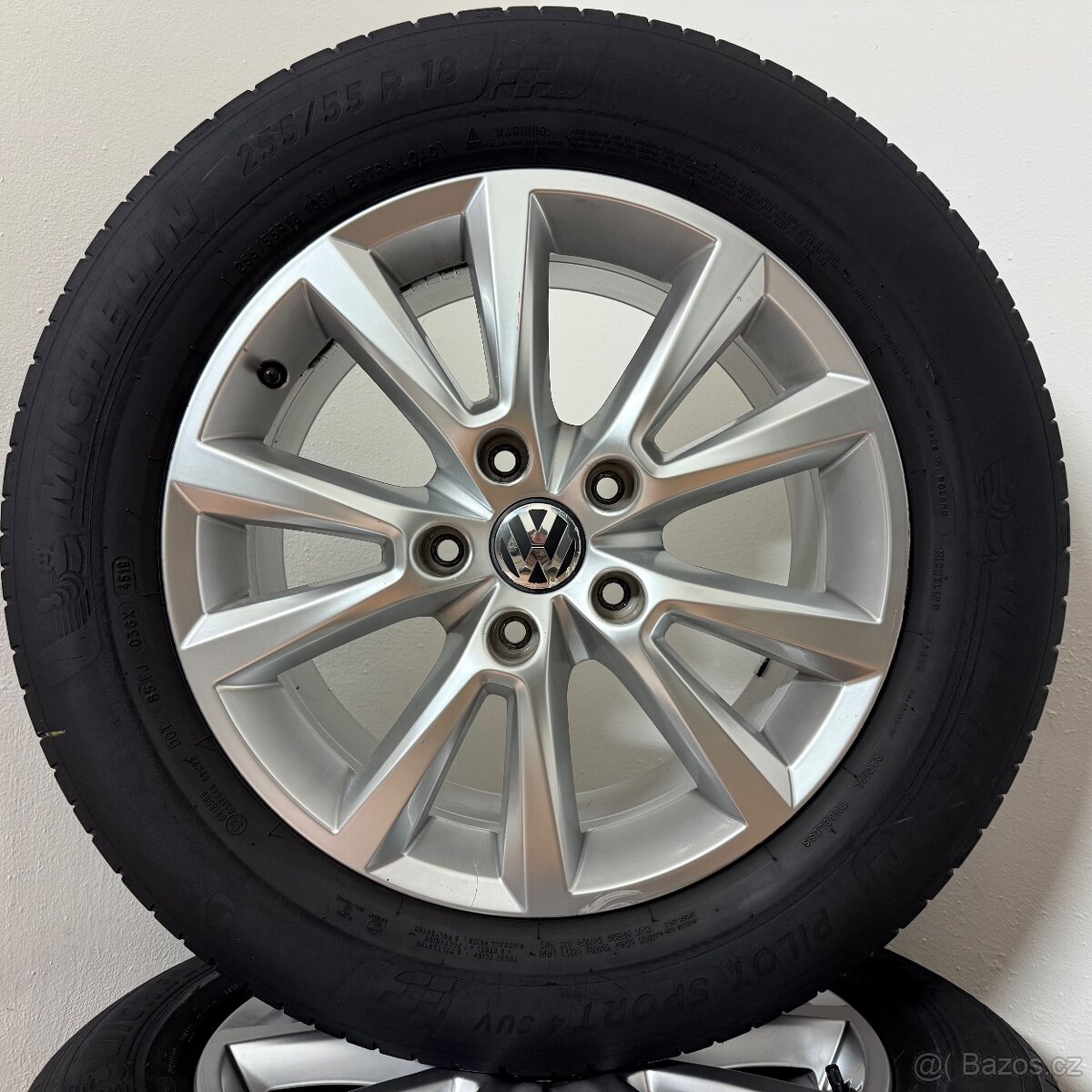 VW TOUAREG II 5x130 R18 ET53+LETNÍ 255/55R18 5/4mm - 5