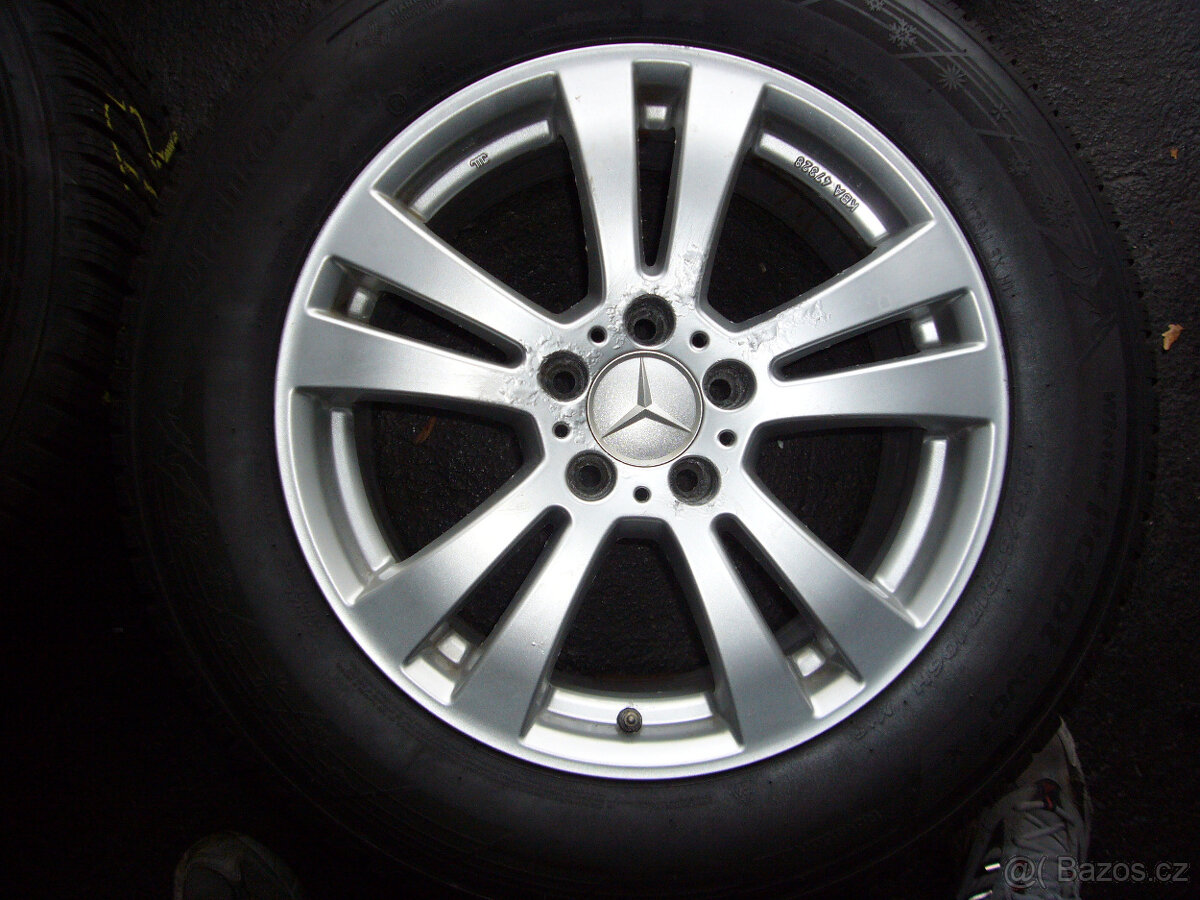 ZIMNÍ ALU KOLA orig.MERCEDES GLK 17" 5x112 7,5" et-47, - 5
