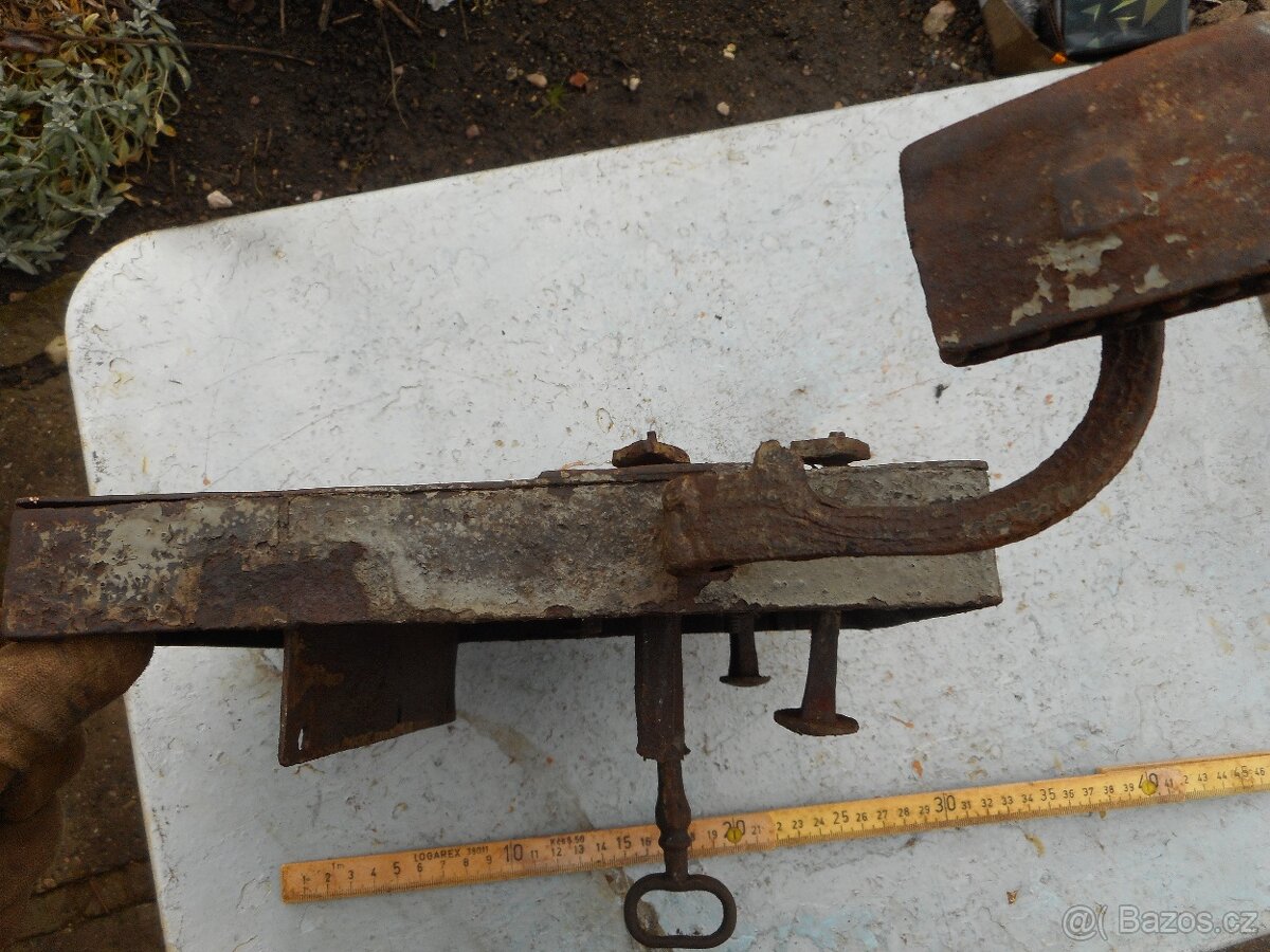 dveřní zámek velký historický - 5