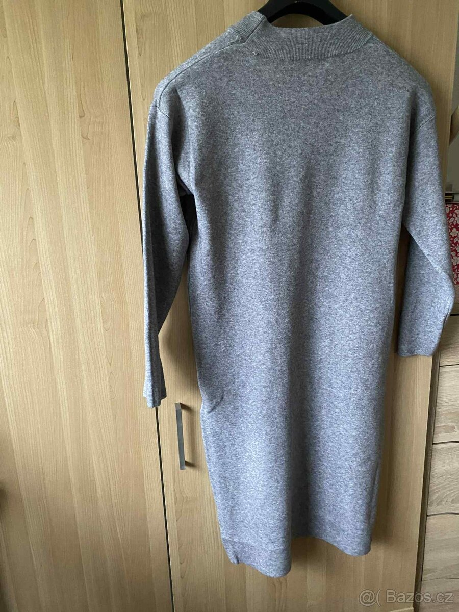 Zimní úpletové šaty vel. 46 a více - 5