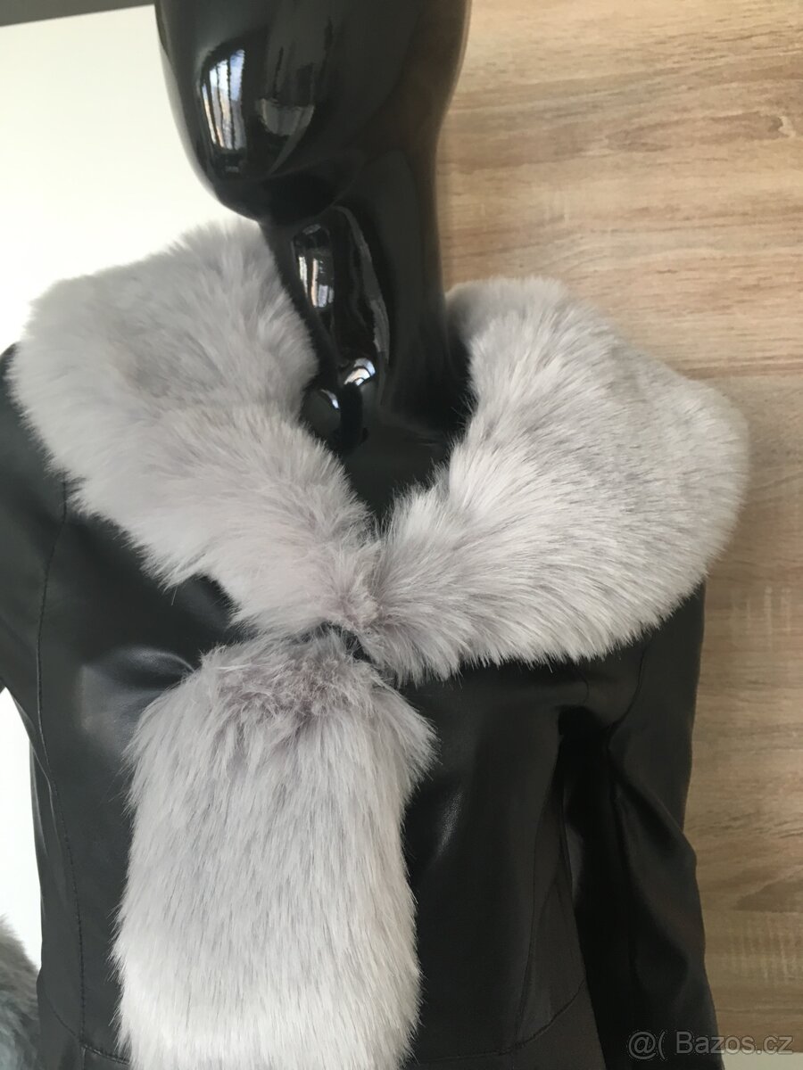 Koženková bunda, kabát - 5