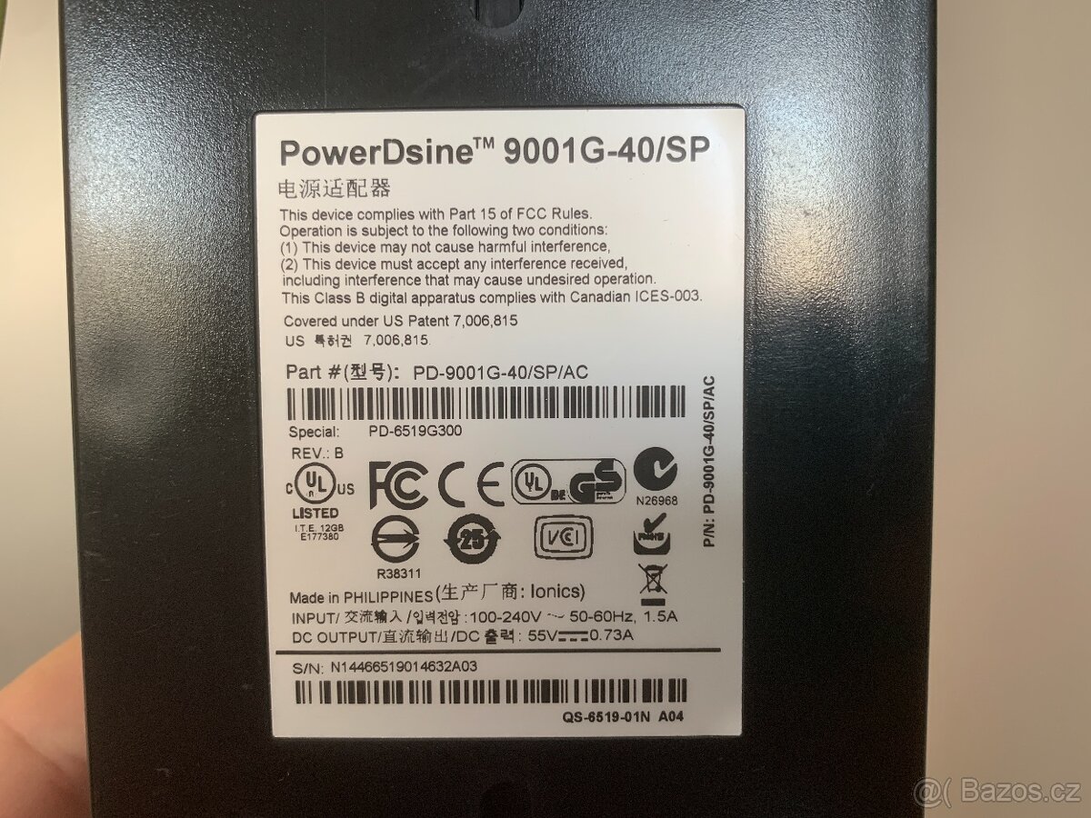 HiPoE injektor PowerDsine 9001G-40/SP - 5