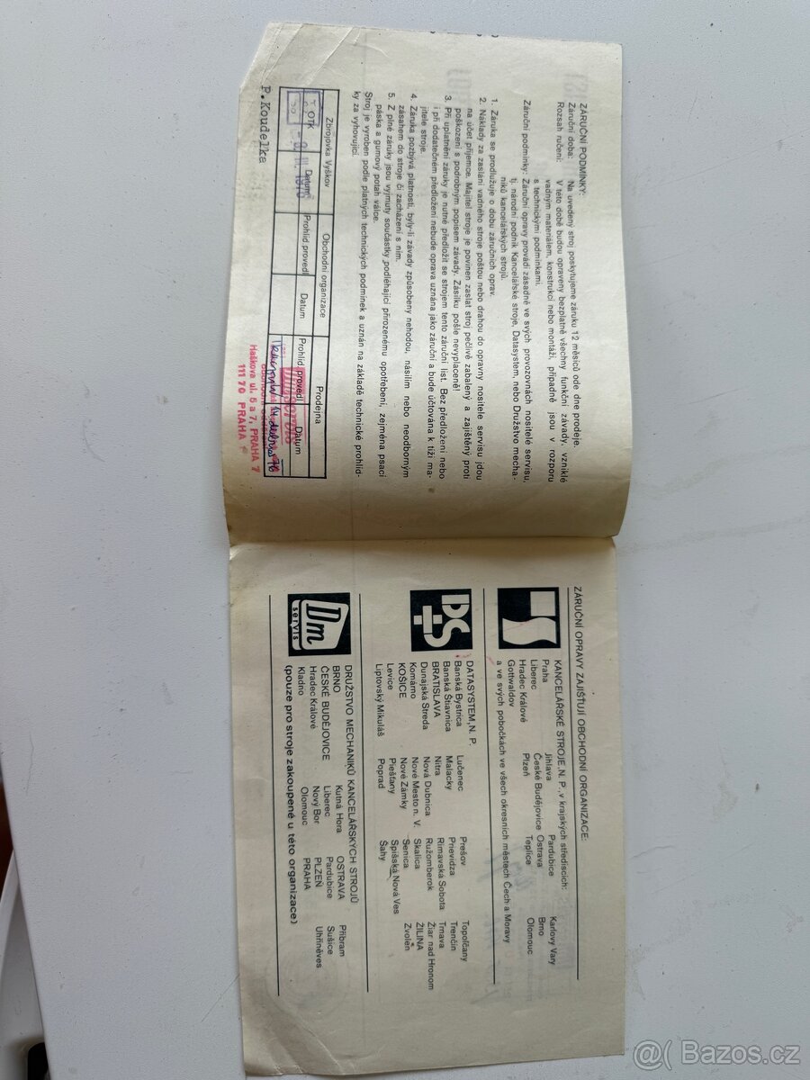 Psací stroj Consul - 5