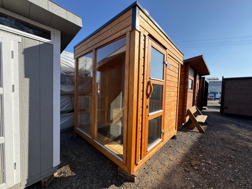 Finská izolovaná sauna SCANDI SLIM, 2,3x2,3 m, smrk - 5