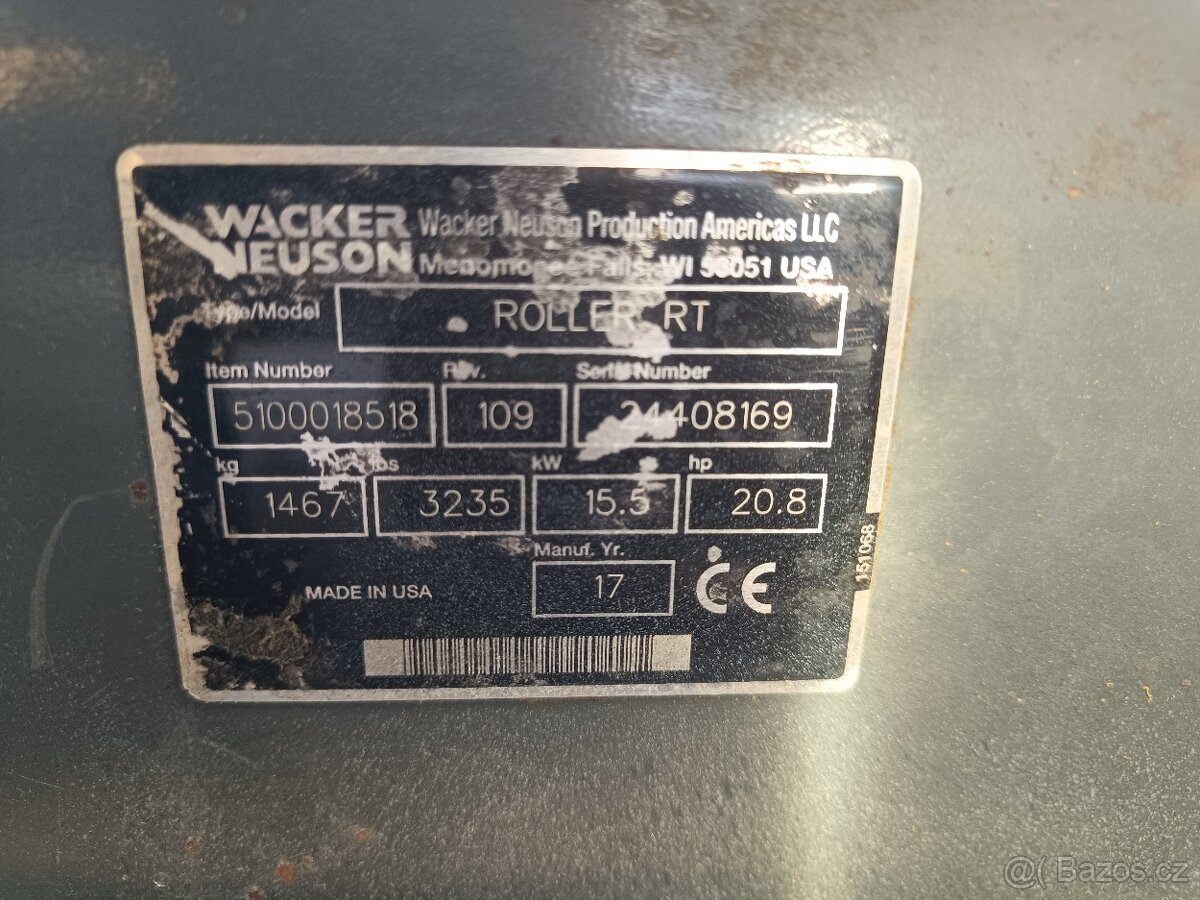 Vibrační válec Wacker Neuson RTKx-SC 3 - motor KUBOTA - 5