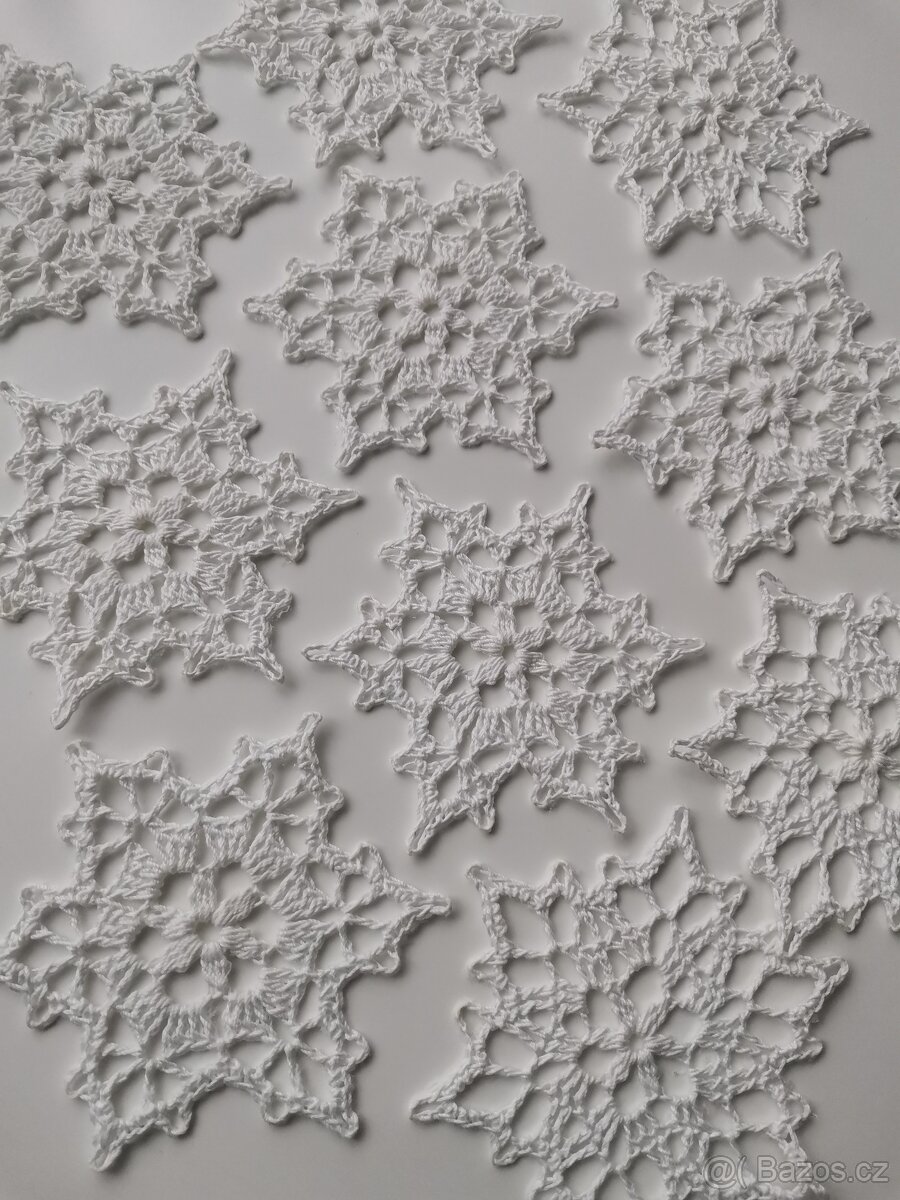 Háčkované vločky - 5