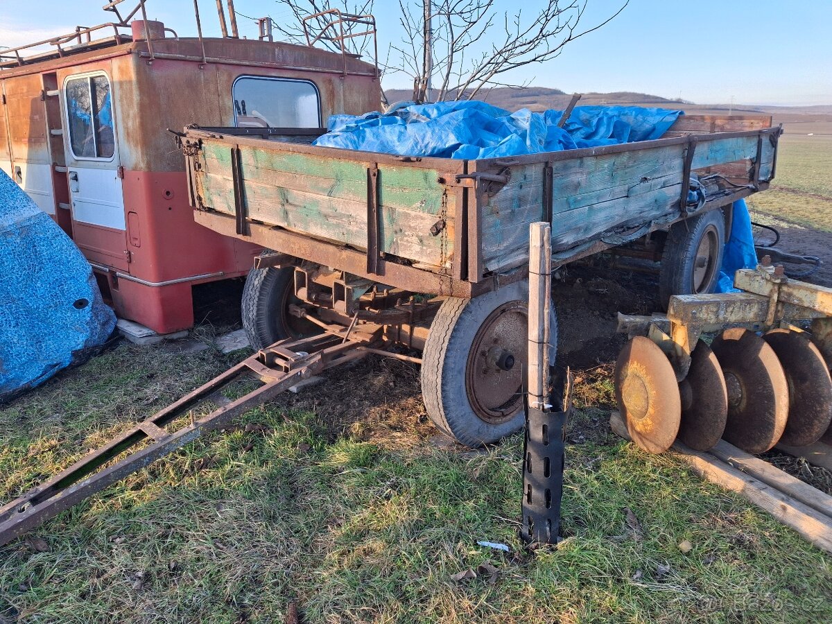 Vlečka za traktor 3,5t -sklopka- - 5