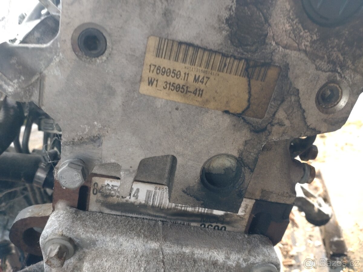 Motor BMW M47 2.0d 100kw+převodovka - 5