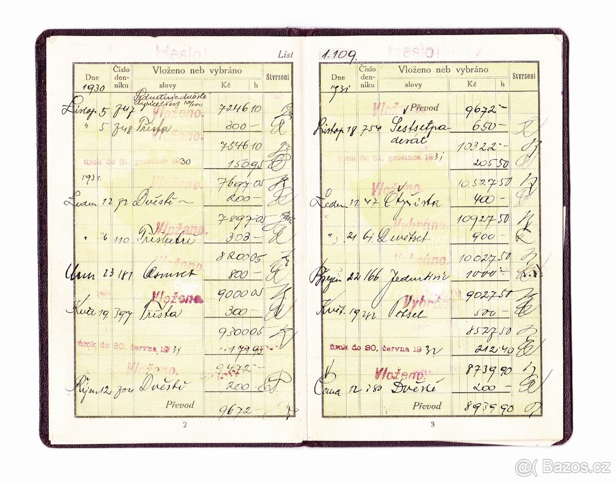 Staré československé dokumenty - 5