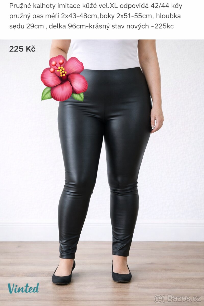 Kalhoty imitace kůže 44 - 5