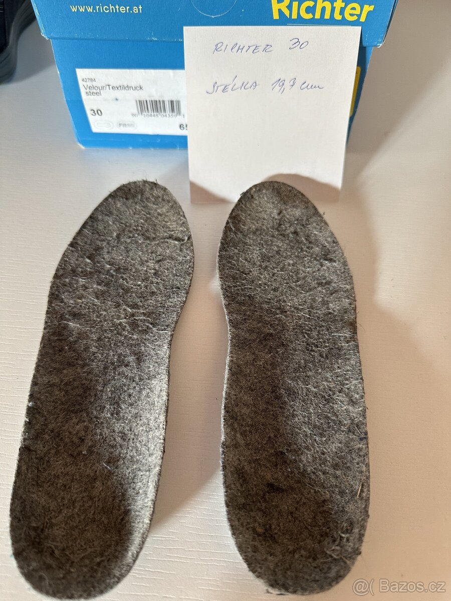 Podzimní/zimní boty Richter velikost 30 - 5