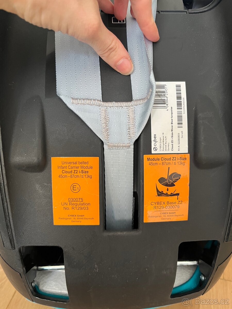Cybex Cloud Z2 i-Size Platinum River Blue + základna Base Z2 - 5