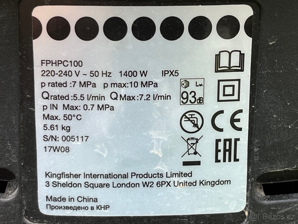 Vysokotlaký čistič/Vapka - 5