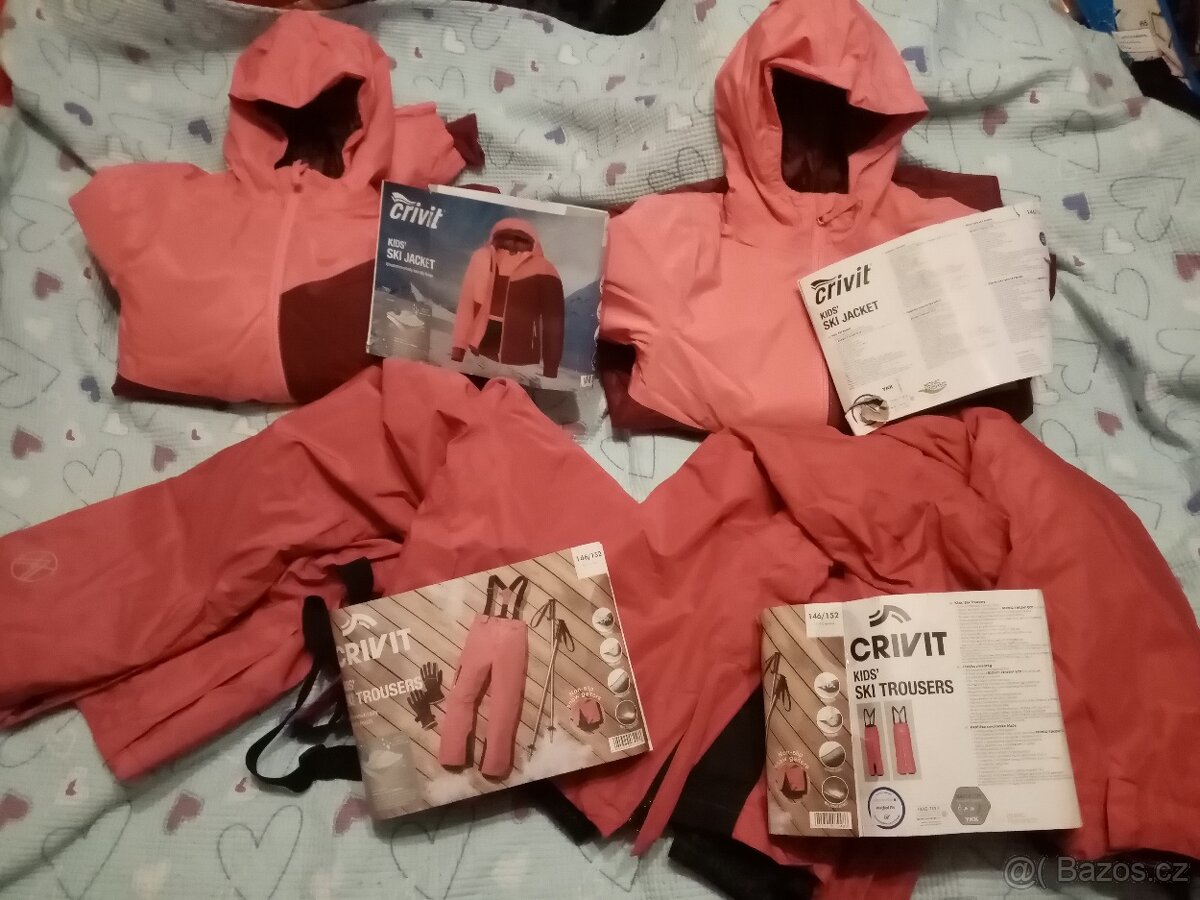 146 152 lyžařská zimní bunda oteplené kalhoty Crivit - 5