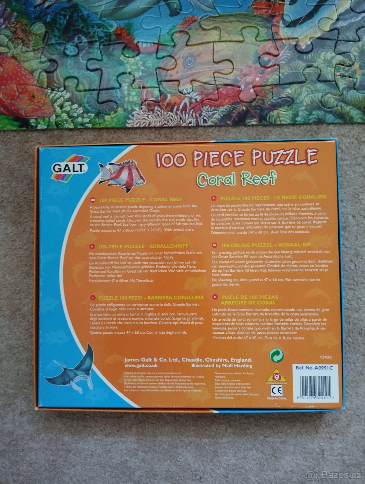 puzzle maxi 100 dílků - korálový útes - 5