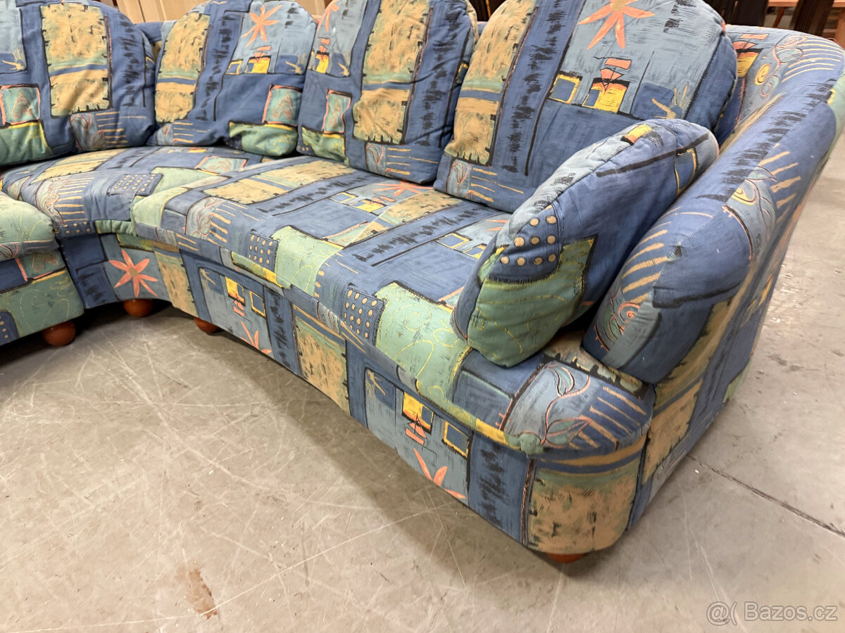 Rohová pohodlná sedací souprava - 5