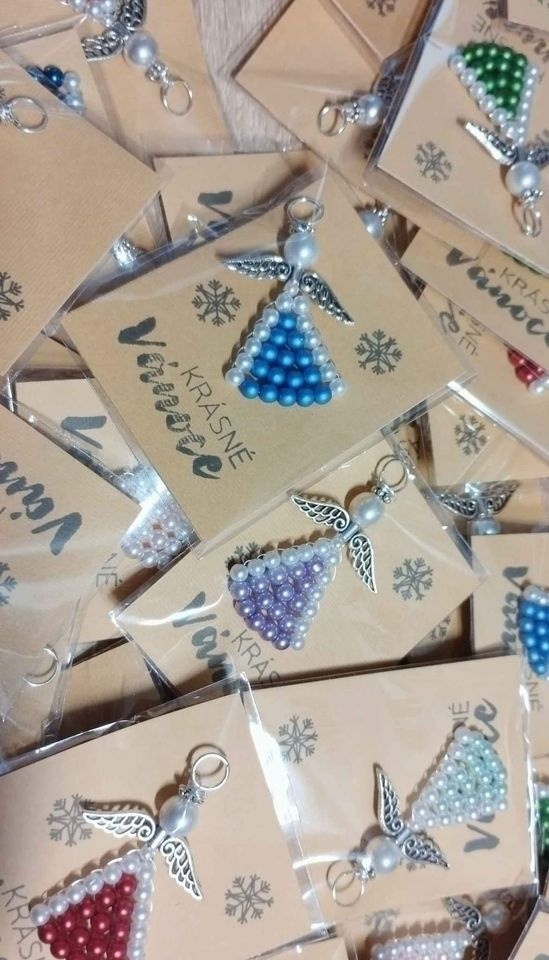 Andělíček z perliček krásné vánoce - 5