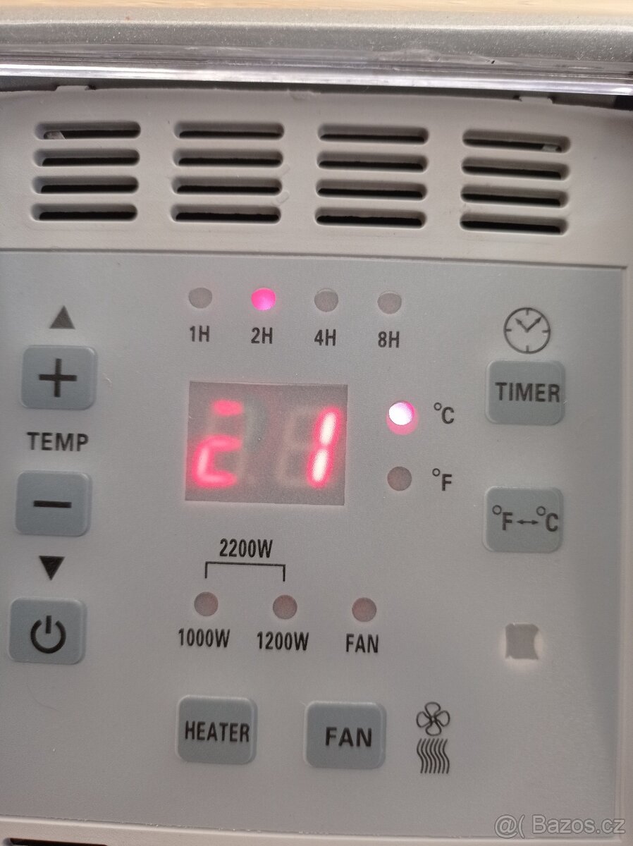 Teplovzdušný konvektor 2200w - 5