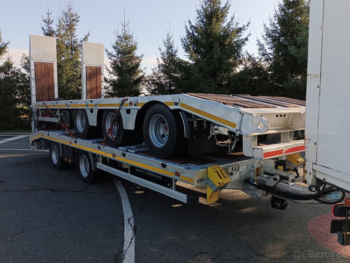 Přívěs na kompresor, vrtná souprava, harvestor, bagr, - 5