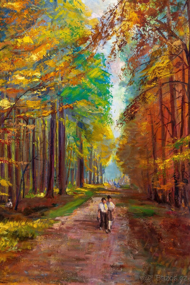 Procházka lesem, Gorlechacher, 1010 × 870 mm - 5