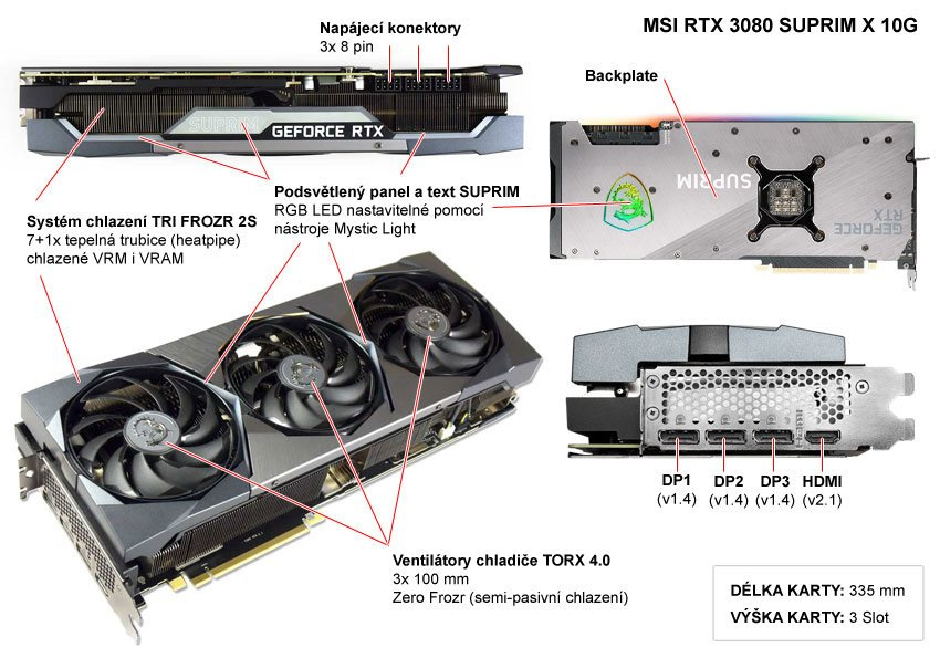 MSI GeForce RTX 3080 SUPRIM X 10G - 5