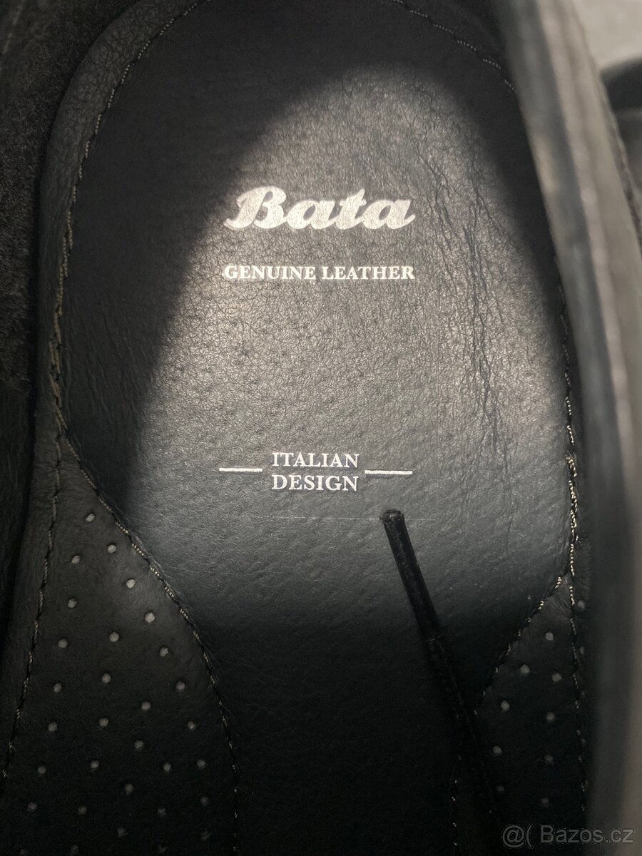 Elegantní nazouvací boty Bata - nero - 5