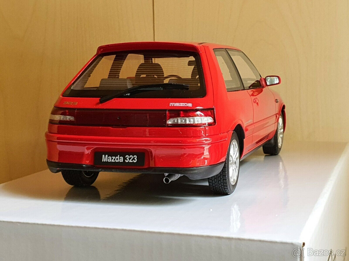Model 1:18 Mazda 323 GTR 1992 red Otto-models - 5