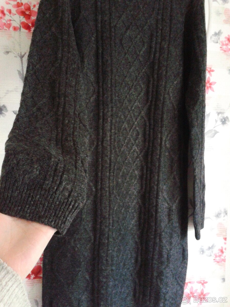 Teploučké pletené šaty 40/42 - 5