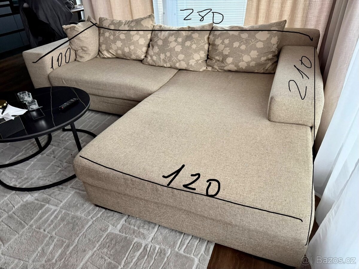 Rohová sedačka – velmi dobrý stav - 5