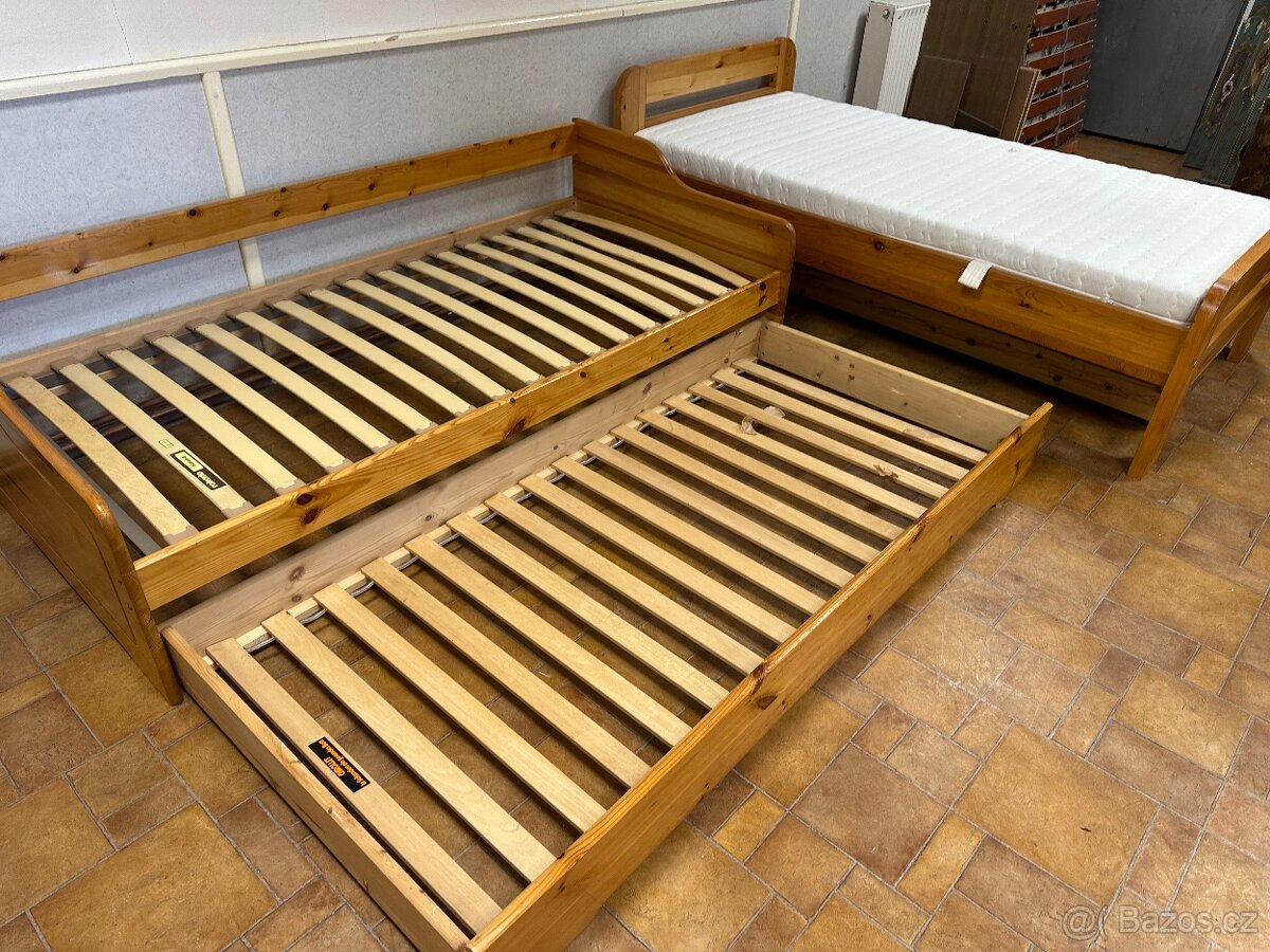 Výsuvná dvoupostel 90x200cm, 2xjednolůžko - 5