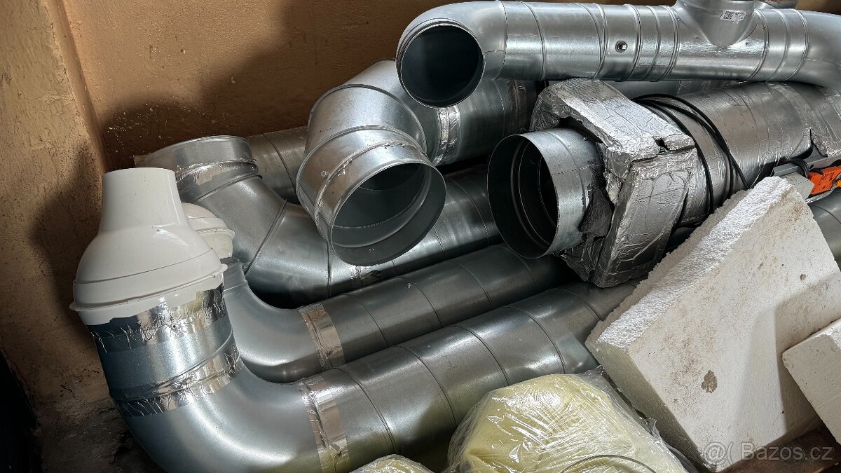 Prvky vzduchotechniky - ventilátor, topení, spiro, klapky - 5