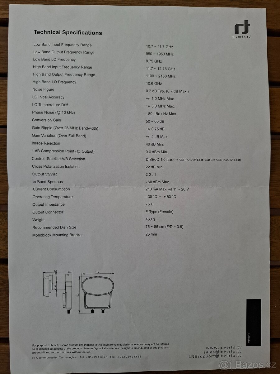 Parabola 85cm + LBN BLACK Pro - 5