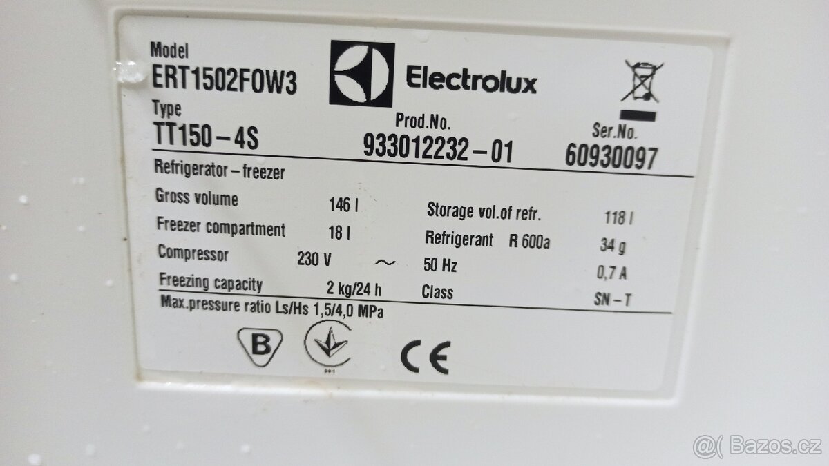 Lednice Electrolux s vnitřním mrazákem - 5