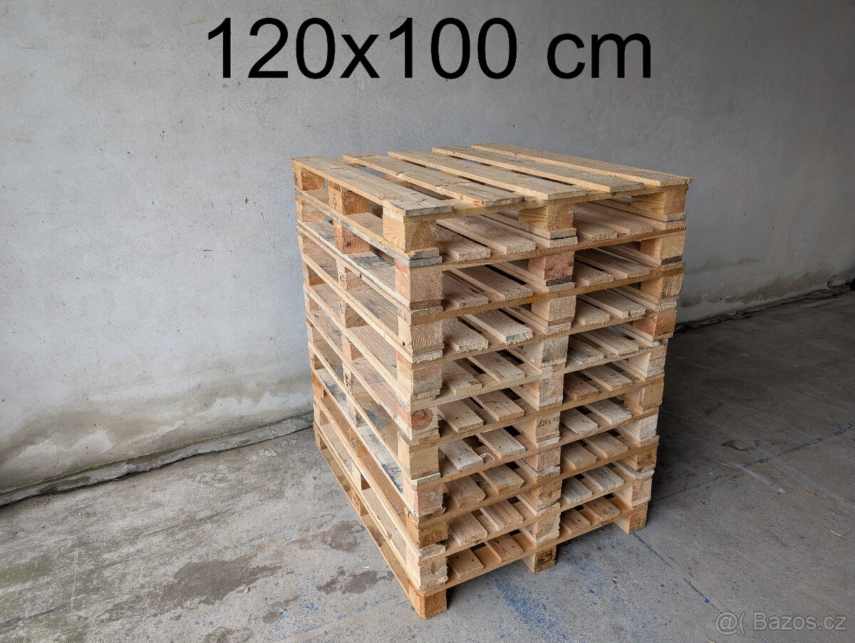 Dřevěné palety (různé velikosti) od 100 Kč - 5