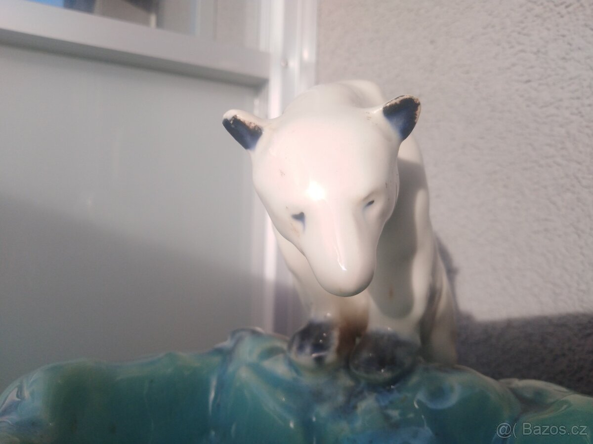 Popelník-cukřenka - Medvědice Nora pěkný STAV - 5