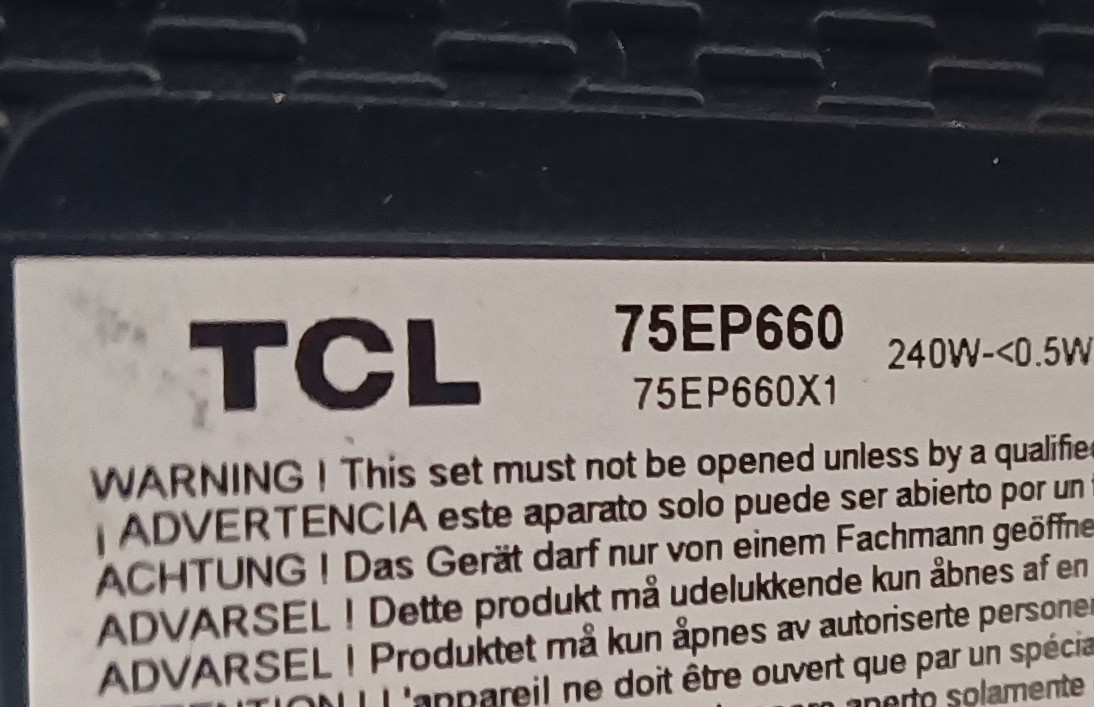 75(189cm) TV TCL 75EP660 - 5