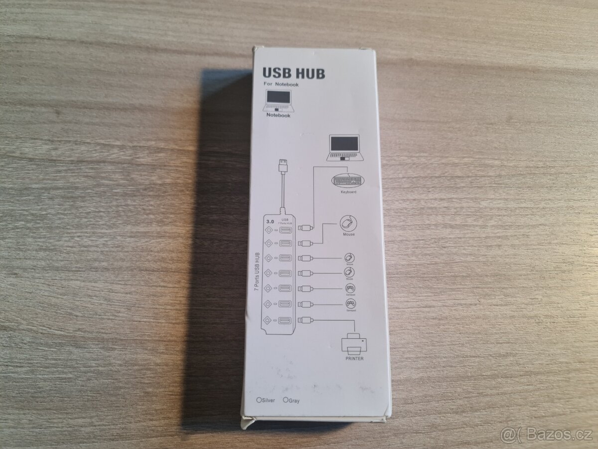 USB3 HUB 7v1 portů s vypínáním nové - 5