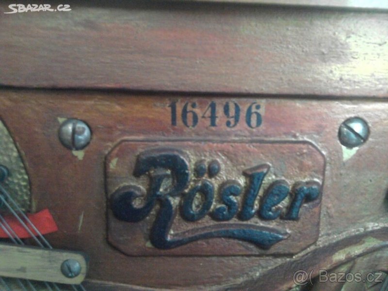 Prodám staré piano Rösler - 5