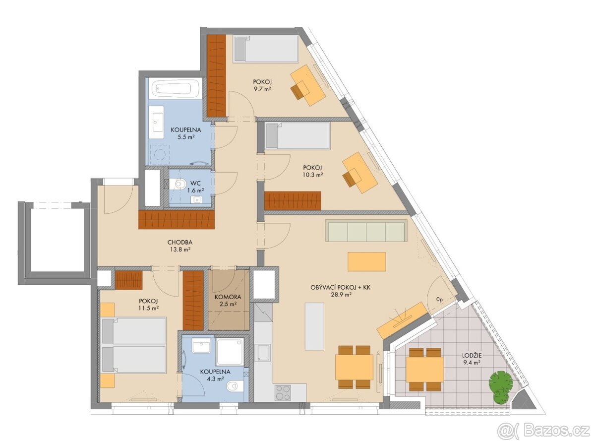 Prodej bytu o dispozici 4+kk, Praha - Hlubočepy – pohled 5