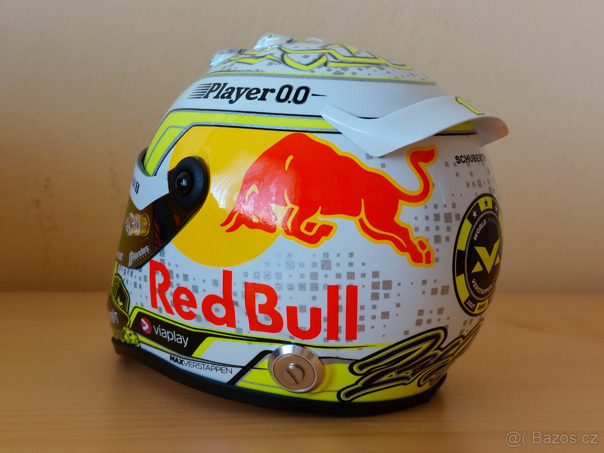 Predám Max Verstappen 2023 Red Bull Las Vegas F1 helma 1:2 - 5