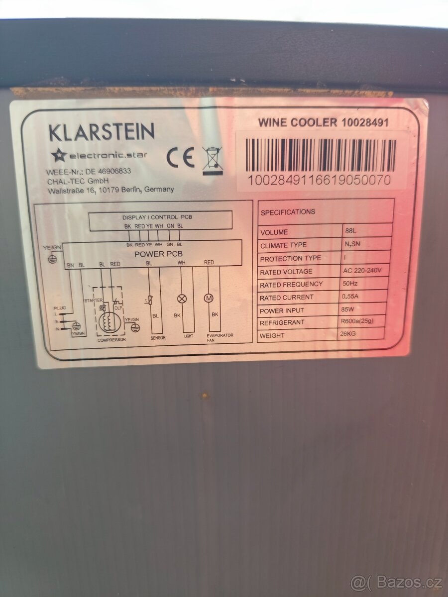 Vinotéka Klarstein vino vino 26 láhví - 5