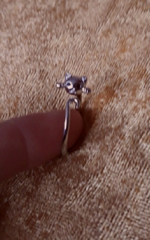 Nový dámský stříbrný prsten prstýnek 925 nastavitelný kočka - 5