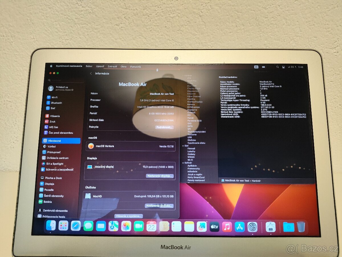 MacBook Air 2017 i5 | 8GB | 128GB SSD - 5