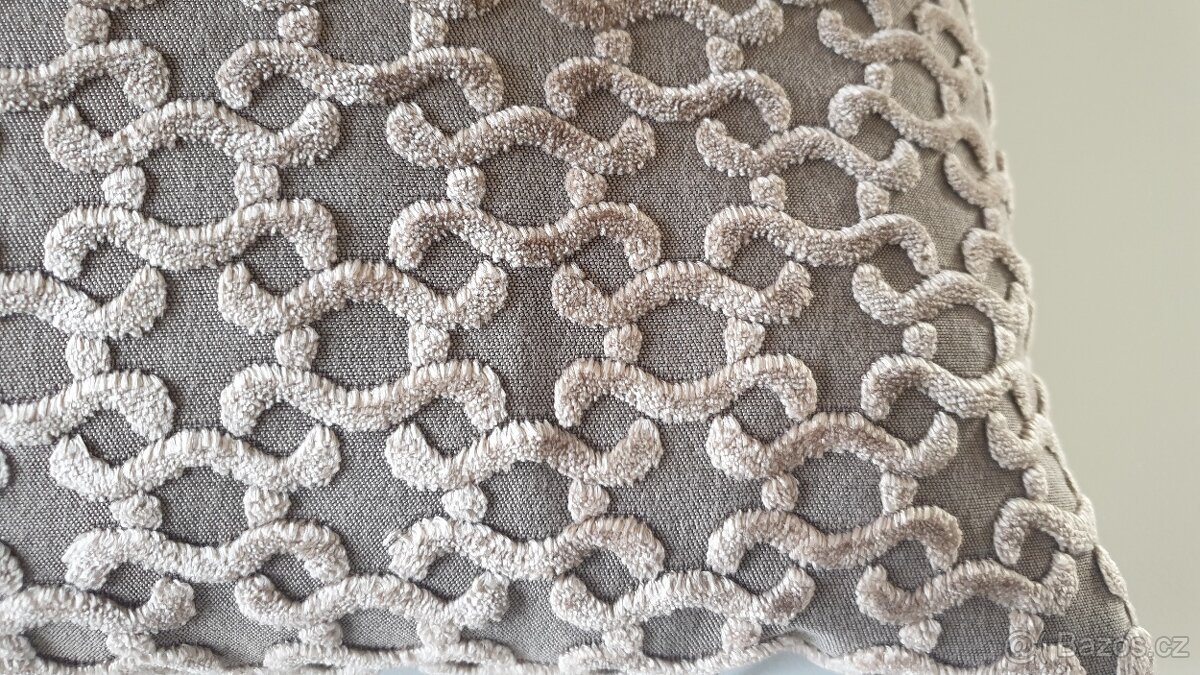 Luxusní polštář vč. výplně béžový - 5