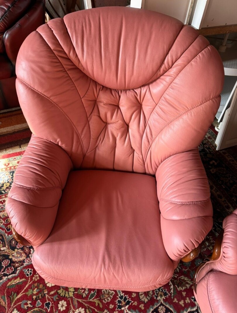 Italská kožená sedačka 3+1+1, 4667 - 5